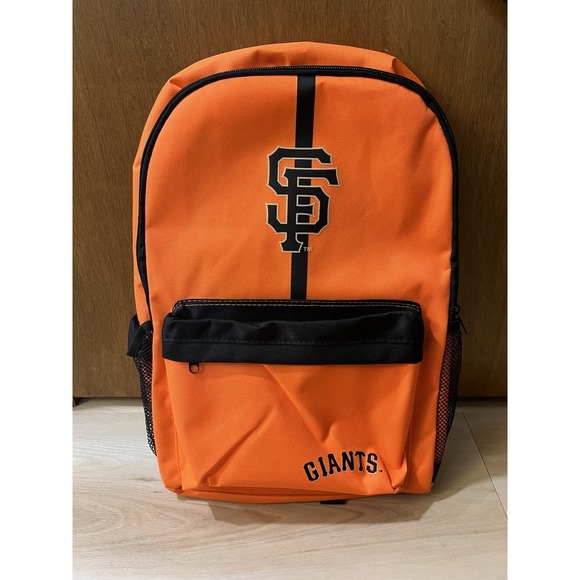 NWT San Francisco Giants Orange Back Pack Book Bag Work School Gym Sports Logo - Picture 1 of 7